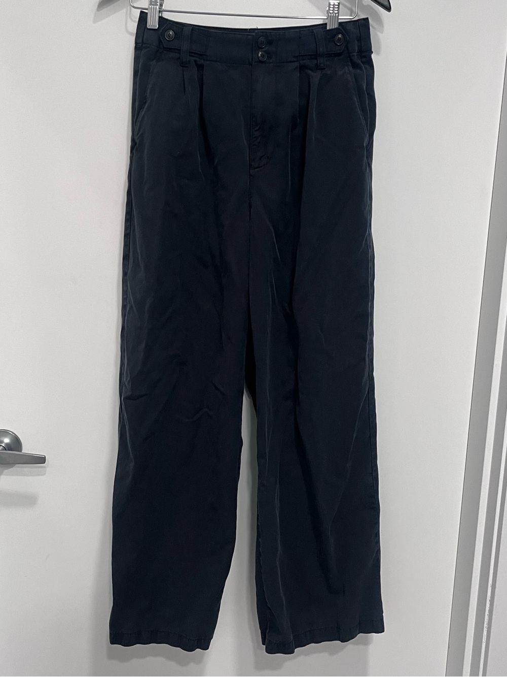 Madewell The Harlow Wide-Leg Pant High-Rise Wide-Leg Pants Linen Blend Size 2 - Picture 2 of 9